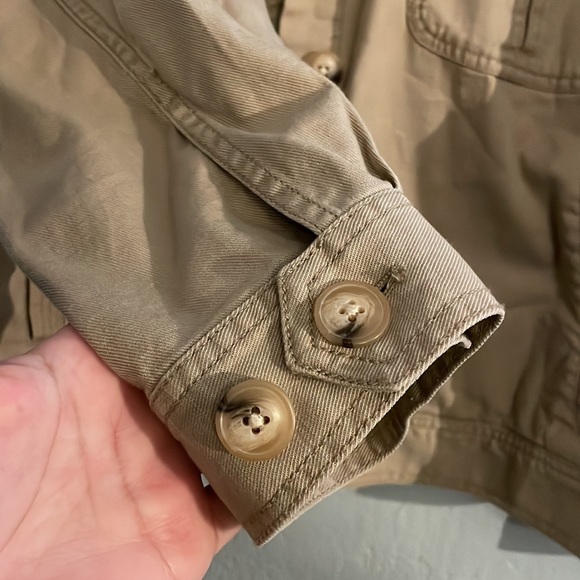 Madewell Pleat-Sleeve Military Jacket SEED KHAKI - Picture 8 of 11